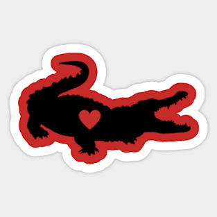 Crocodile Love Sticker